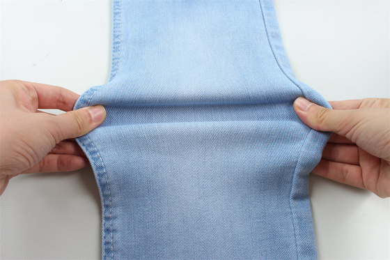 10 Una vez Dobby algodón poliéster espandéx estirante jacquard tejido de denim para jeans