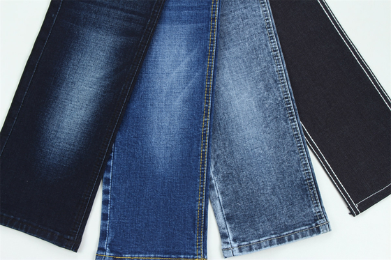 Tejido de algodón poliéster rayón elastano estiramiento denim para hombres jeans