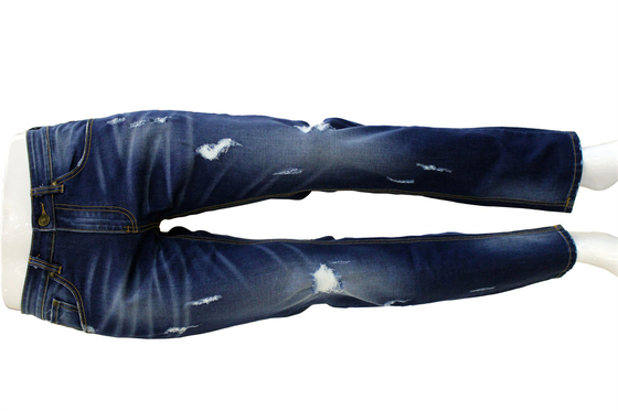 Tejido de algodón poliéster rayón elastano estiramiento denim para hombres jeans