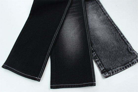 190cm 13oz negro negro algodón poliéster rígido tejido de denim para jeans