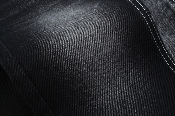 190cm 13oz negro negro algodón poliéster rígido tejido de denim para jeans