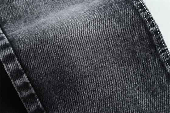 190cm 13oz negro negro algodón poliéster rígido tejido de denim para jeans
