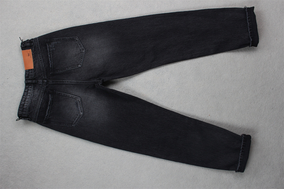 190cm 13oz negro negro algodón poliéster rígido tejido de denim para jeans