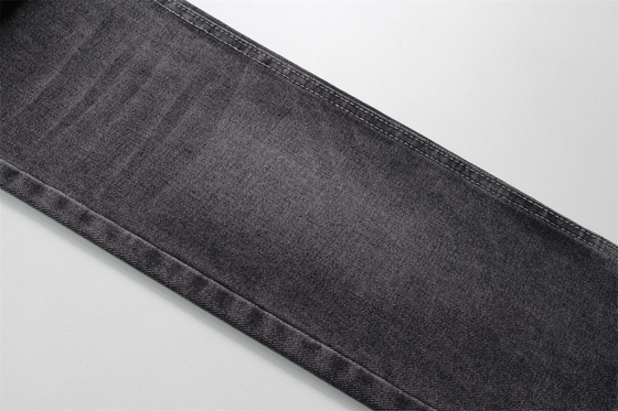 190cm 12oz negro negro algodón poliéster tejido rígido de denim para jeans