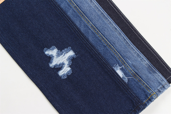 190cm Indigo azul de algodón poliéster de tejido rígido de denim para jeans