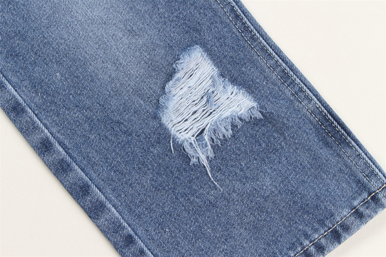 190cm Indigo azul de algodón poliéster de tejido rígido de denim para jeans