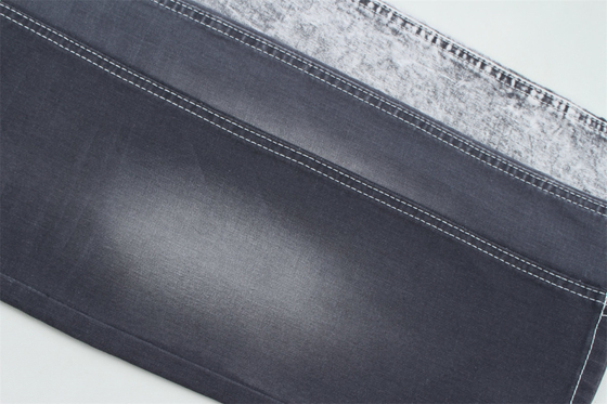 Tejido de denim de color gris oscuro para jeans