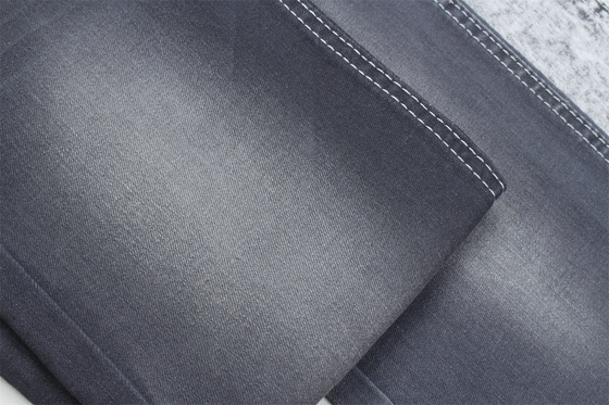 Tejido de denim de color gris oscuro para jeans