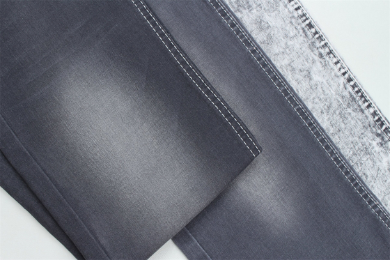 Tejido de denim de color gris oscuro para jeans