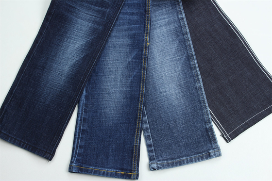 11.5 Una vez Menos de 2 dólares Crosshatch Slub Stretch Tejido de denim para jeans