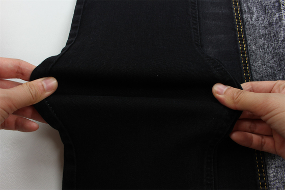 10 onzas Negro Negro Good Stretch Tejido Denim Para Jeans