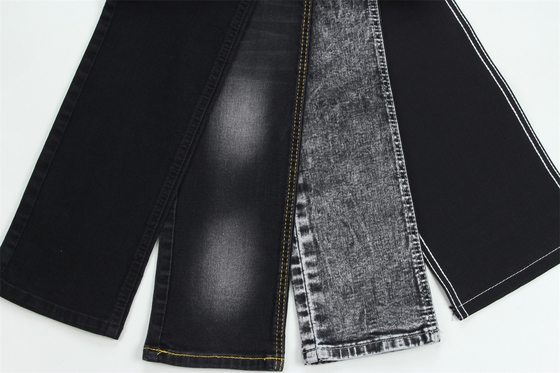 10 onzas Negro Negro Good Stretch Tejido Denim Para Jeans