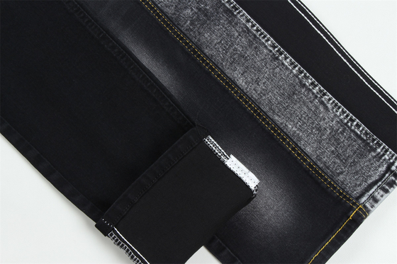 10 onzas Negro Negro Good Stretch Tejido Denim Para Jeans