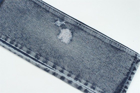 Tejido de denim de fibra reciclada en un azul muy profundo 11.5 oz Alta elasticidad