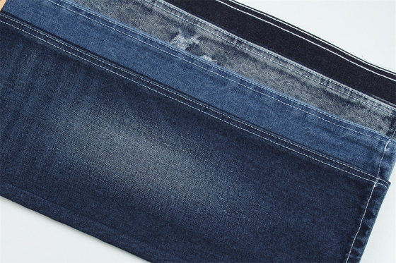 15 onzas 190cm Indigo algodón poliéster tejido rígido de denim para jeans