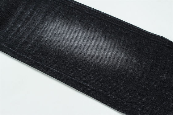 100% de algodón 12 una vez virgen algodón rígido de denim para jeans negro oscuro