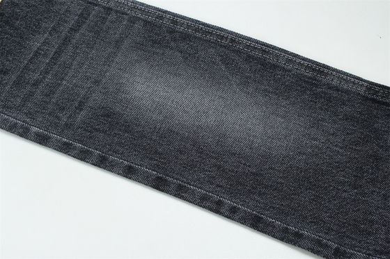 100% de algodón 12 una vez virgen algodón rígido de denim para jeans negro oscuro
