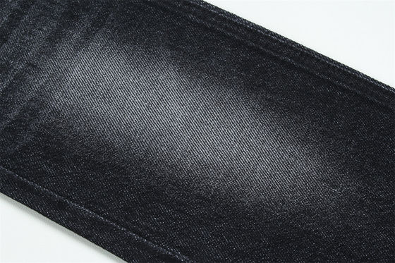 100% de algodón 12 una vez virgen algodón rígido de denim para jeans negro oscuro
