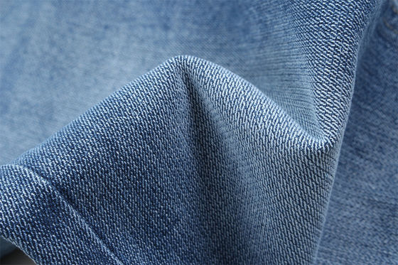 Tejido vaquero elástico Jacquard de 11 onzas, tejido vaquero Dobby Full Lycra para vaqueros