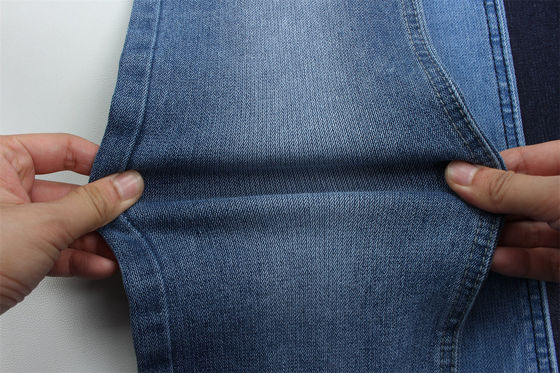 Tejido vaquero elástico Jacquard de 11 onzas, tejido vaquero Dobby Full Lycra para vaqueros
