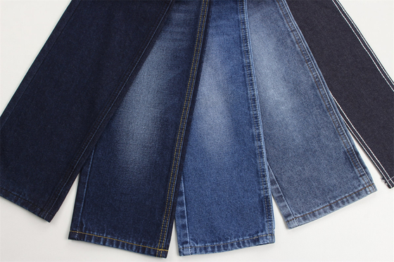 10 oz Super Blue Denim Tejido rígido 100% de algodón para el estilo de los vaqueros Amigo del chico estilo suave de las manos de las mujeres de los vaqueros de verano en venta