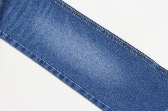 Tela de mezclilla elástica de 10.5 oz 66% algodón 32.5% poliéster 1.5% spandex