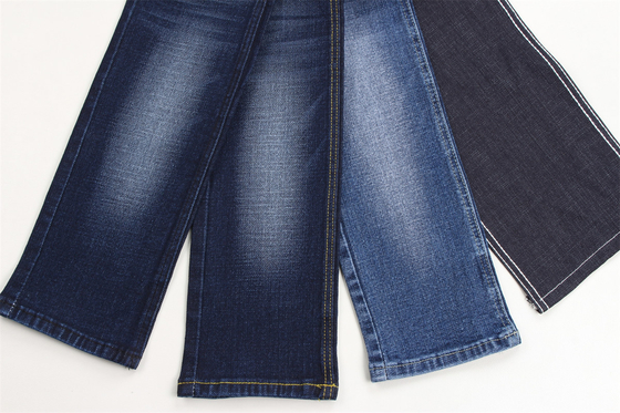 Tejido denim elástico especial Dobby de 190 cm con efecto cruzado