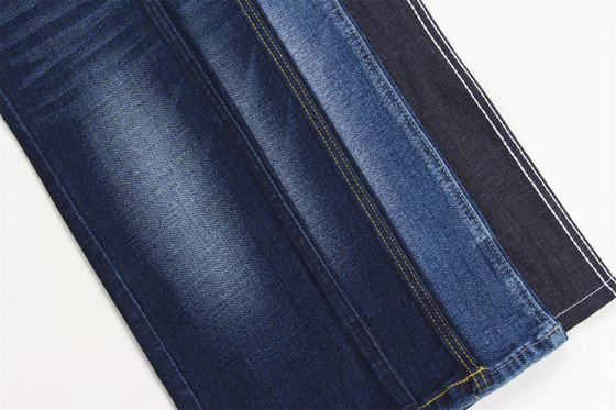 Tejido denim elástico especial Dobby de 190 cm con efecto cruzado