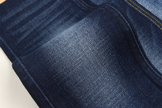 Tejido denim elástico especial Dobby de 190 cm con efecto cruzado