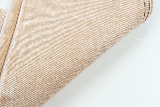 Venta caliente de khaki 100% puro pesado 13,5 onzas algodón denim