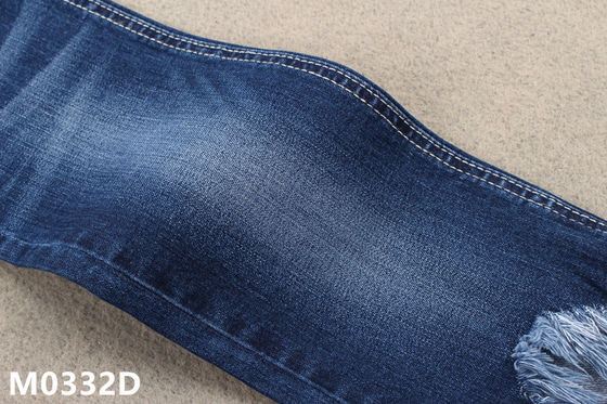Tela orgánica del jean elastizado del algodón azul marino ligero de 10,5 onzas para la ropa de los hombres