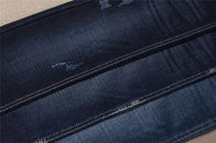 Tela material de Lycra del dril de algodón de la tela de la marca de rayitas cruzadas de la tela del tejano azul oscuro de 10,5 onzas TR