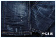 tela de materia textil del dril de algodón de la marca de rayitas cruzadas del algodón de 373g 11oz el 58% para los vaqueros de los hombres