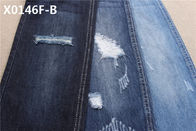 9,1 tela azul marino del tejano de algodón del desencolado 100 de la onza para los vaqueros del estilo del novio