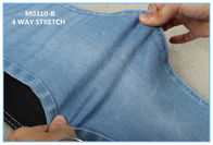 56&quot; poliéster 2 Spandex del algodón 13 de la tela 85 del jean elastizado de la manera de la anchura 10oz 4