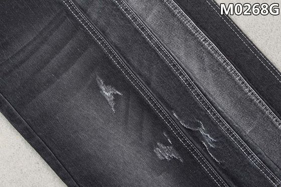 Azufre de la tela del dril de algodón de Spandex del poliéster del algodón de la tela cruzada negro con la sanforización del acabamiento