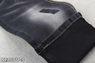 Tela del jean elastizado de los vaqueros de 10 mujeres de la onza en color negro/negro