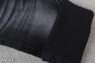Vaqueros negros de la gata de la deformación de la tela del jean elastizado del TC de la trama en 2 lados