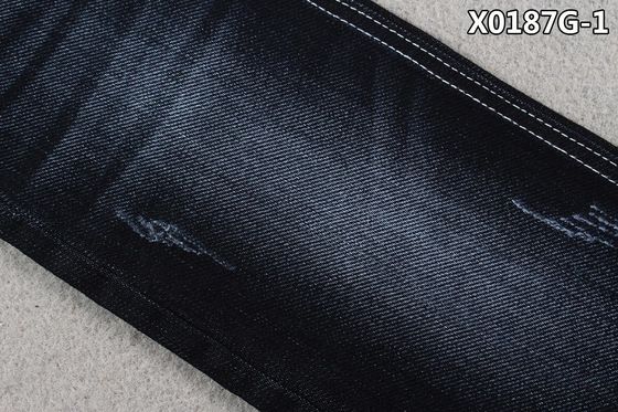Rollo del paño de la textura de la tela de los vaqueros de la tela cruzada de la mano izquierda para el desgaste de mujeres