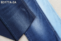 La falsificación de mercerización de la tela del jean elastizado de 9,5 onzas hizo punto azul marino