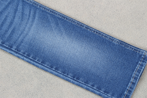 Indigo Azul Cruzado Denim Tejido Slub Estiramiento Completo 10.3 Una vez que los materiales de los jeans