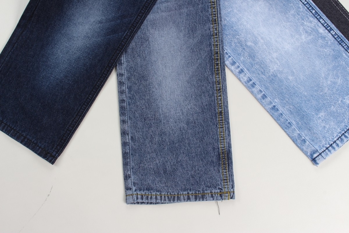 Fabricación a granel de tejidos rígidos de jeans de algodón 100%