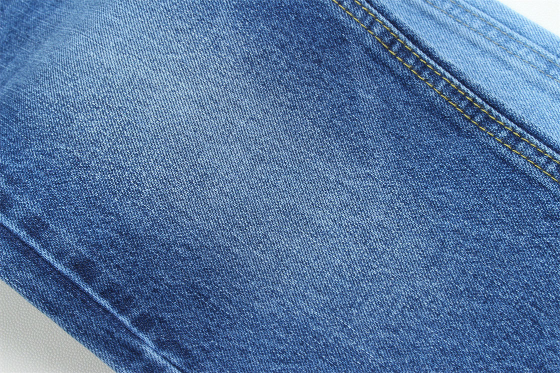 Tela de mezclilla rígida de 12.5 oz con trama gruesa para jeans de marca 100% algodón azul súper oscuro