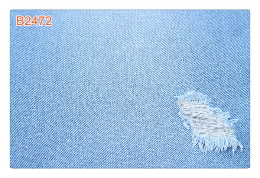 Stocklot 10E X 7TC que sanforiza 11oz 62 63" tela cruda de la tela cruzada del dril de algodón de la anchura