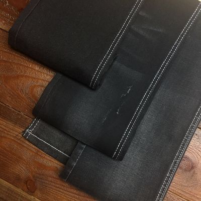 Buen precio Color negro 9oz de los vaqueros de la tela del dril de algodón del material de algodón de Tencle en línea