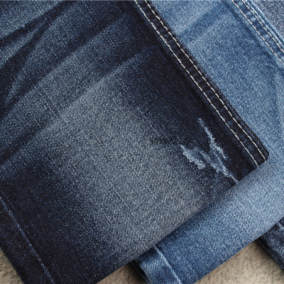 Tela ligera 98%Cotton el 2% Spandex del dril de algodón de los vaqueros del hilado del extremo abierto de la gata