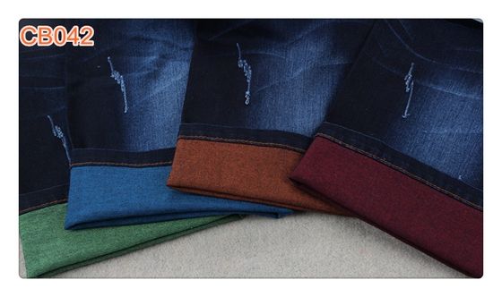 Buen precio Vaqueros de la tela del dril de algodón del hilado de trama del color del spandex de algodón para la ropa en línea