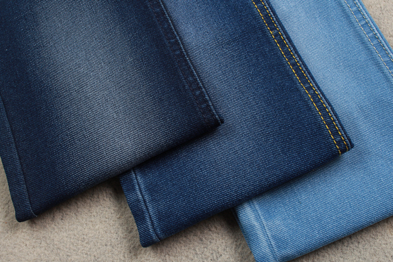 tela azul del dril de algodón 362Gsm de los 60cm para el material especial del dril de algodón de la chaqueta de los vaqueros que teje