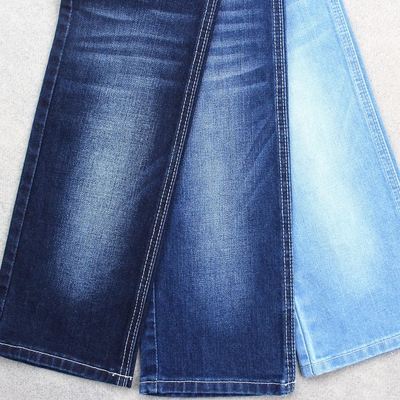 tela del dril de algodón de Spandex del poliéster del algodón 380gsm azul marino con estiramiento medio de la gata