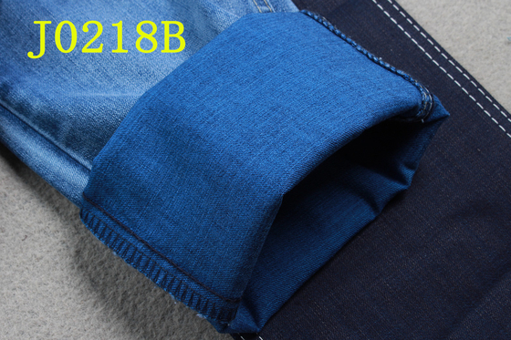 Tela del dril de algodón 9OZ con desencolado azul de la parte trasera de Spandex del poliéster del algodón de Tencel 3/1 tela cruzada de la mano derecha